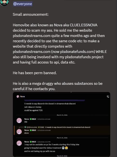 ZinxLinkk repeating substance abuse claims